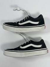 VANS Old Skool Unisex Kids Sneakers Black/White Low Top Suede US 1
