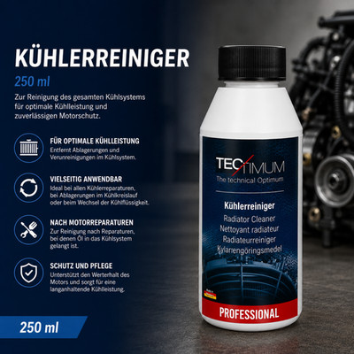 TECTIMUM Kühlerreiniger 250ml Radiator Cleaner Kühlsystem Reiniger Motor
