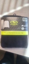 Boys Youth Thermal Underwear Set, Size XL: 14/16. Black. Athletic Works. NWT.