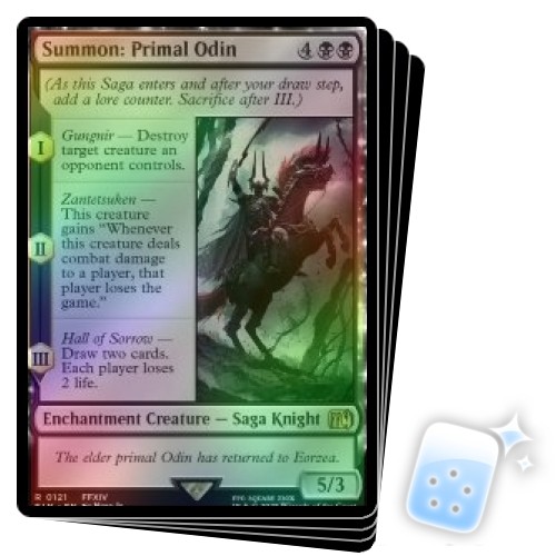 FOIL SUMMON: PRIMAL ODIN X4 Final Fantasy FIN Magic MTG MINT CARD
