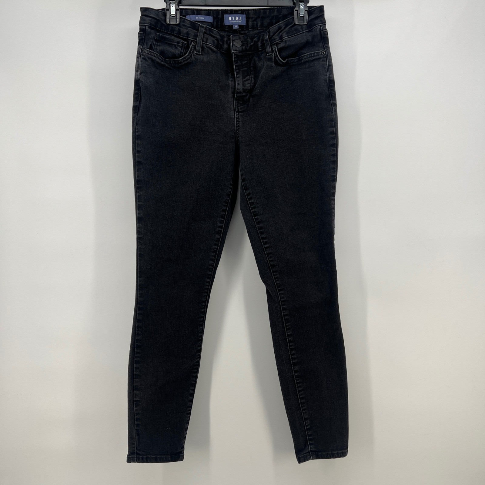NYDJ Skinny Jeans Women's Size 10 Black Lift Tuck Technology-image