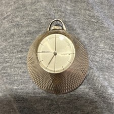 Seiko 21-7160 WGP Pocket Watch Hand-Wound