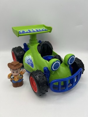Mattel Fisher Price Pixar Toy Story Woody And RC 2012 With Wear As Pictured
