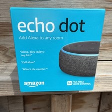 Amazon Echo Dot 3rd Generation Smart Speaker Charcoal New Sealed With Alexa