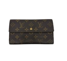 Portafoglio internazionale Louis Vuitton Vintage Monogram Canvas marrone