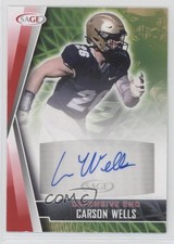 2022 SAGE Low Series Auto Red Carson Wells #A-CW Auto 05if