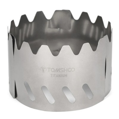 Tomshoo Portable Titanium Wind Shield for Gas Stove Alcohol Stove Ultralight