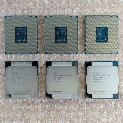 Lot of 6 Intel Xeon E5-2609 v3 SR1YC 1.90GHz 6-Core Server Processors