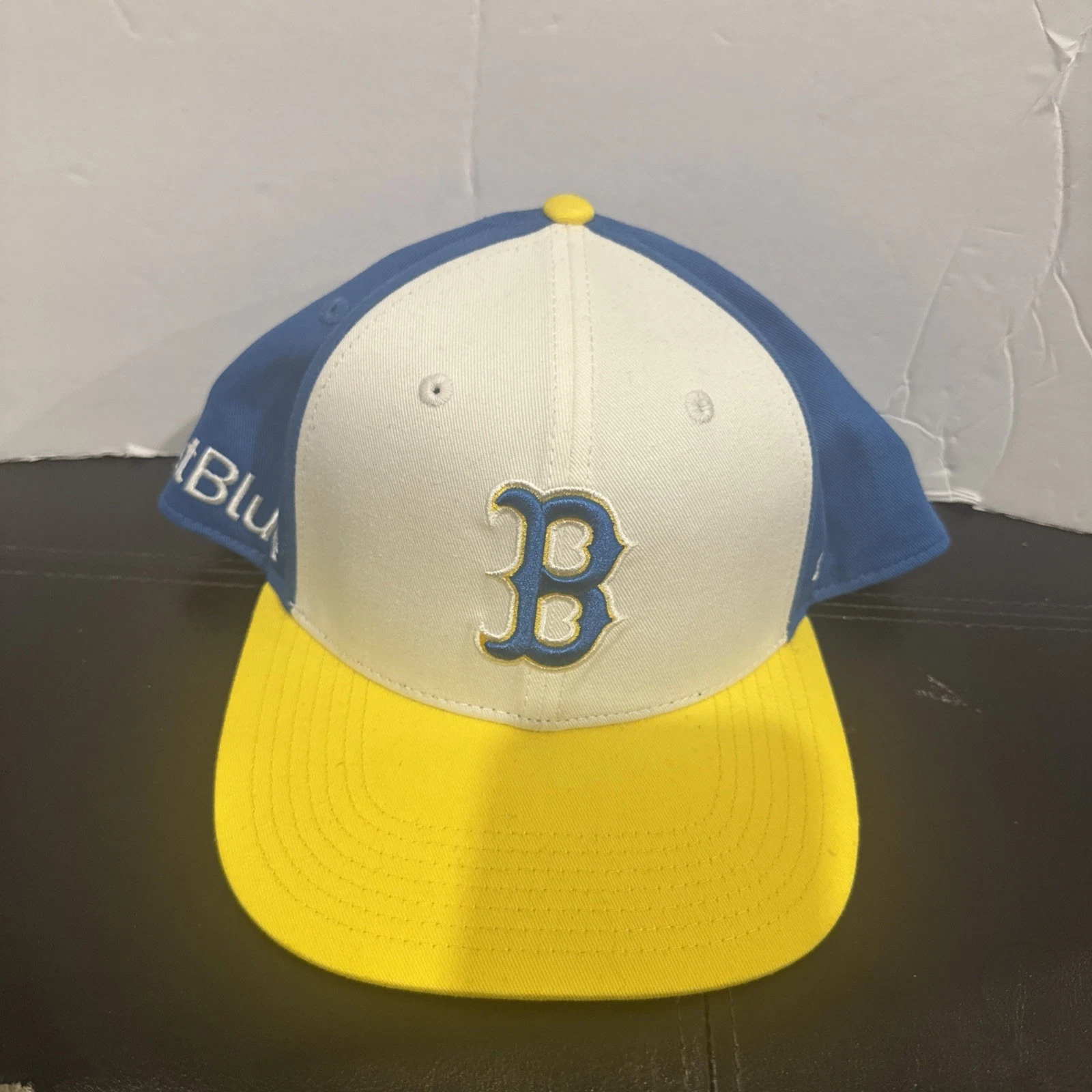 Boston Bruins ’47 Brand JetBlue Yellow Blue Snapback Trucker Hat Cap