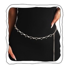 Belt Waist Chain Gold Waist Chain Rhinestone Belt Chain Crystal Belly Chain f...