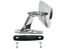 1965-66 Outside Mirror Rectangular Head Fairlane Galaxie Falcon Mustang New