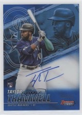 2021 Bowman's Best of Blue Refractor 57/150 Taylor Trammell #B21-TT Auto 10h2