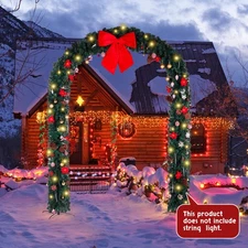 240*40*265cm Christmas Arch, Ornaments Holiday Arch for Outdoor Decoration NEW