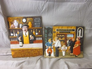 1999 Reco 3D Menu of The Day & Shops with a View Based on Guy Buffet Art Works