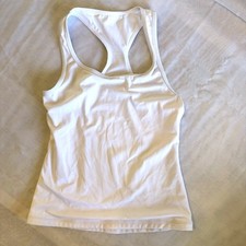 Balera Tank Top Kids MC White Racerback Dance Activewear MT9039