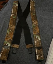 Realtree Men's Suspenders Camo Forest Elastic Hunting