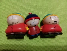 3 South Park Figures 1 1/2” Cartman Stan 2011 Comedy Partners Figures Toy