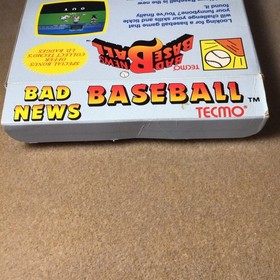 Tecmo Bad News Baseball Nintendo NES 1990 Multiplayer Original Box Sleeve 