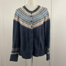 Tiara International womens knit sweater cardigan size M