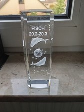 Dekoration, Glas, Sternzeichen Fisch,