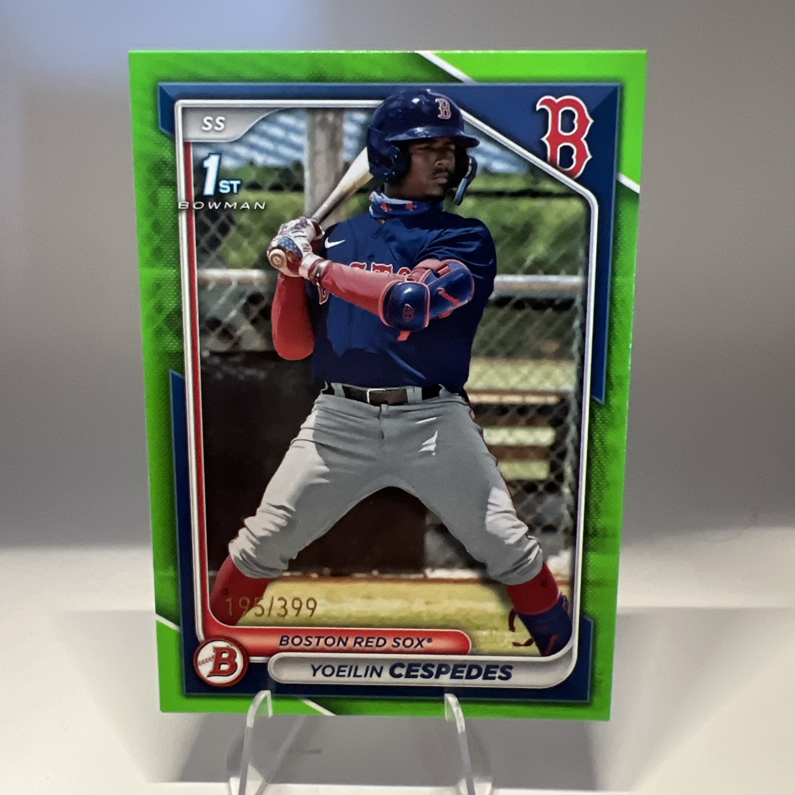 2024 Bowman - Prospects Yoeilin Cespedes #BP-139 Neon Green Border /399 (RC)