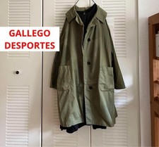 GALLEGO DESPORTES Green Cotton Coat S Size Spring Autumn Trench Warm Japan