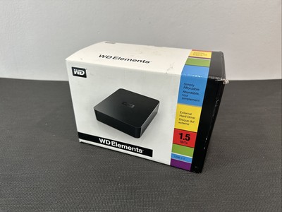 WD Elements 1.5TB External Hard Drive USB 2.0 WDBAAU0015