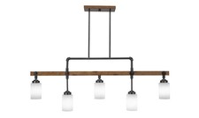 Toltec 1145-310 Portland 5 Bulbs Bar Billiards Pool Table Island Light