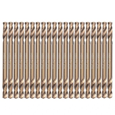 3/16'' Cobalt Drill Bits20pcs M35 Hssco High Speed Steel Double Ends Stubby Bod