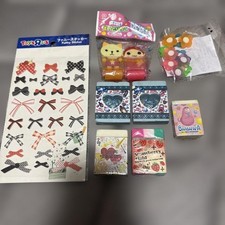Kawaii Stationery Lot Stickers Erasers Fancy Japanese Stationery Bundle