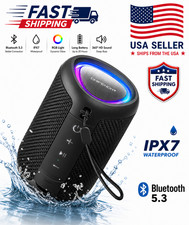 IPX5 Portable Bluetooth Wireless Party Speaker with Multicolour LED Lighting