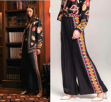 Johnny Was Jade Frankie Easy Pants S fit M Wide Leg, Kalessa Print,Silk/Rayon