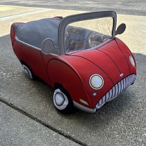 Build-A-Bear Workshop Red Convertible Car-Shaped Plush Pet Bed Sofa