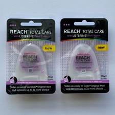 Reach Total Care Listerine Fresh Mint Dental Floss 30 Yards 2 Pack Discontinued
