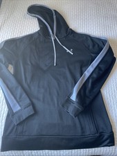 Under Armour Womens Size Small Black Gray Loose Fit Sweatshirt Hoodie