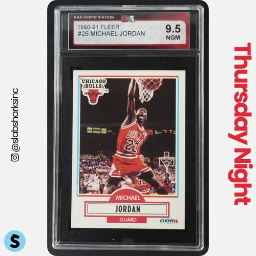 1990 FLEER #26 MICHAEL JORDAN KSA 9.5