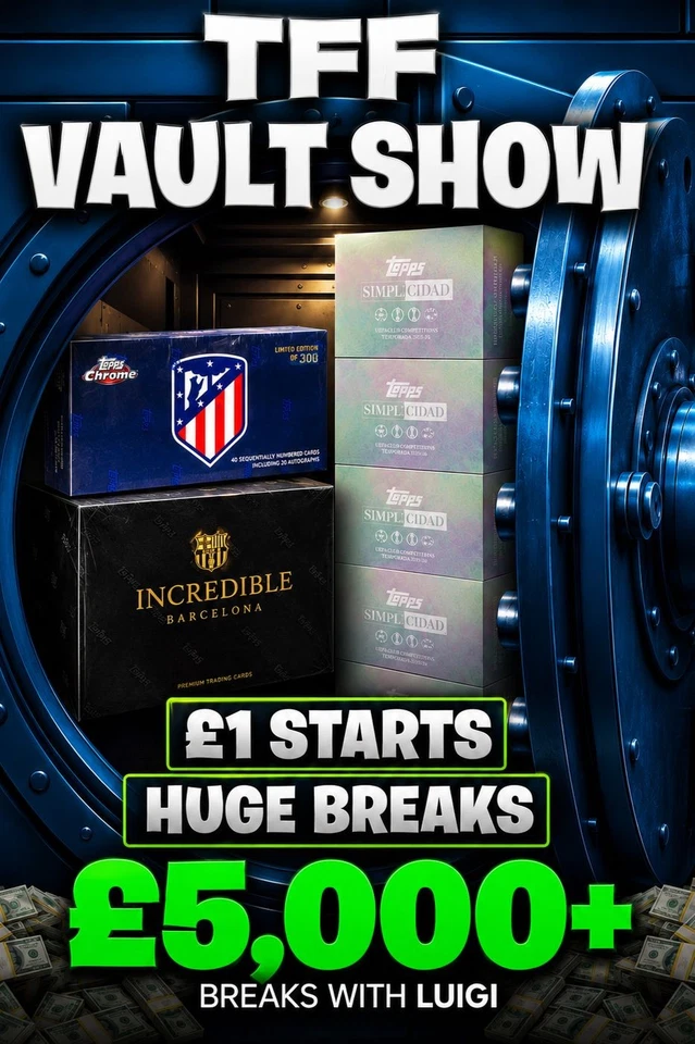 Friday Vault Show £1000s boxes £1 starts all night with Luigi