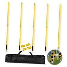Soccer Agilitys Training Poles Set,Soccer Training Sticks,Adjustable Training