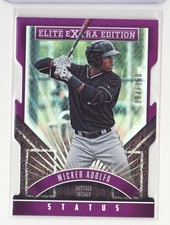 2015 Elite Extra Edition Status Purple Die Cut #185 Micker Adolfo 084/150 FlatSH