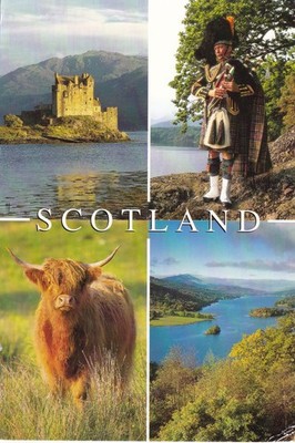 SCHOTTLAND ~ VERSCHIEDENE ANSICHTEN ~ GEBRAUCHT ~ VERSCHICKT ~ POSTDATUM AUF KARTE 2015