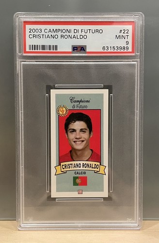 Cristiano Ronaldo Rookie 2003 Campioni Di Futuro #22 PSA 9  Mint Portugal RC
