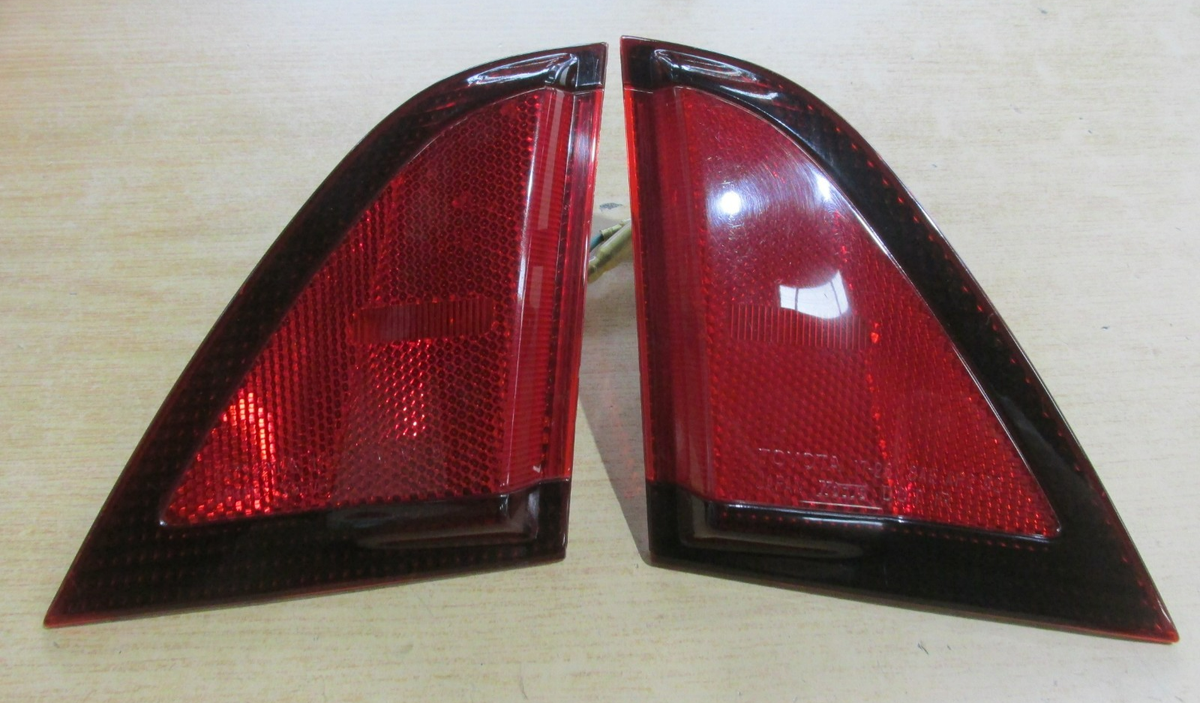 かや532215 JDM Toyota MR2 SW20 Kouki Rear Taillight Side Lamp Corner Lens Set