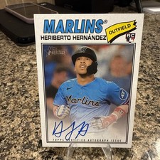 2026 Topps Heritage HERIBERTO HERNANDEZ RC #ROA-HH Real One On-Card Rookie Auto
