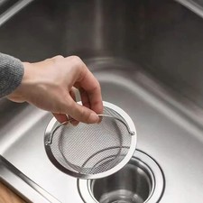 Stainless Steel Sink Strainer Anti-Clog Drain Filter Kitchen Basket Catcher