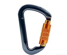 30KN Heavy Duty Auto Locking Climbing Carabiner Aluminum D Ring Clips Twist Lock