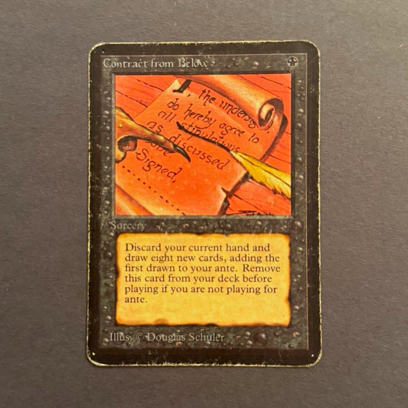 Alpha - Contract from Below - Magic: The Gathering MTG