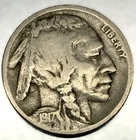 1917-D Buffalo Nickel VG Very Good Semi Key Date 5c US Coin - 4364
