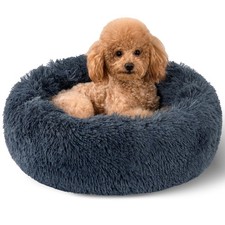 Dog Calming Beds for Small Medium Large Dogs - Round Donut Washable Puppy Dog...