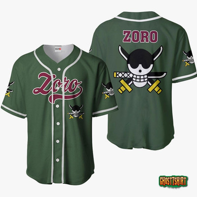 Roronoa Zoro Symbol Baseball Jersey Shirt Men Kids