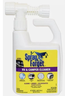 #ad Spray amp; Forget SFRVCHEQ04 RV amp; Camper Cleaner 32 Oz Ready To Use Hose End Spray $25.99